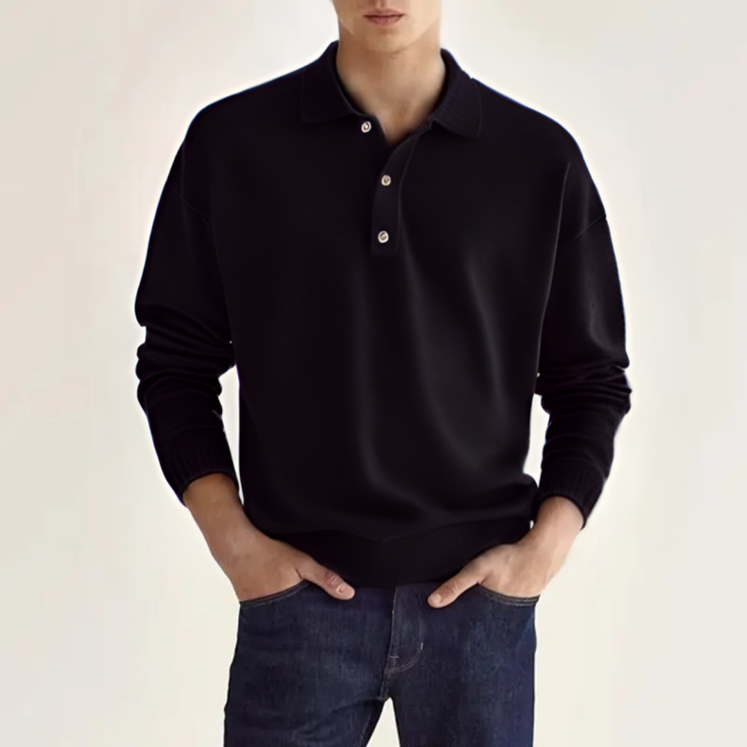 GIO | POLOSHIRT MET LANGE MOUWEN